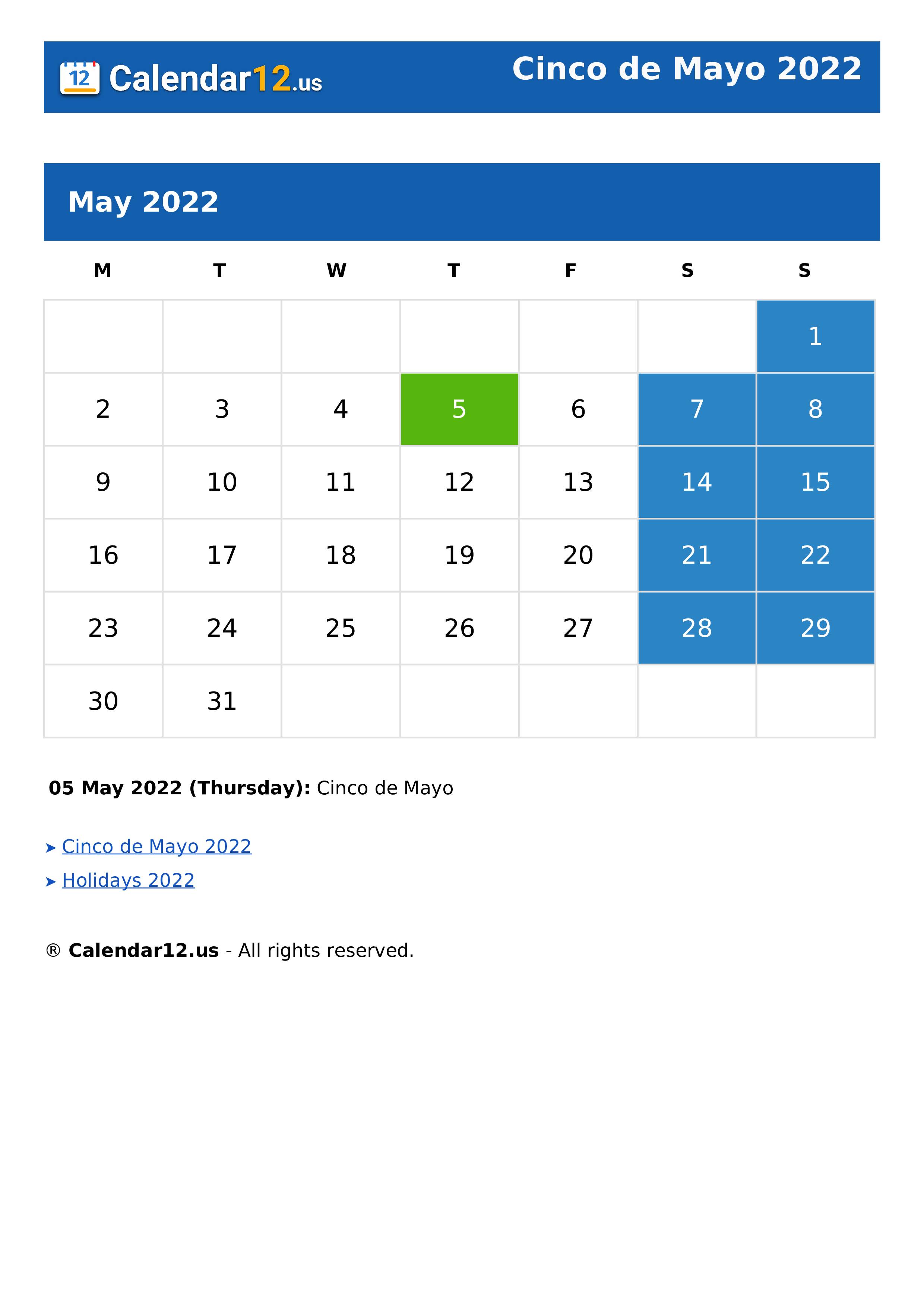 Cinco de Mayo 2022